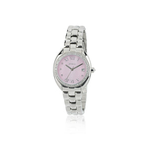 Orologio Donna Acciaio Claridge Rosa con Pietre Breil 