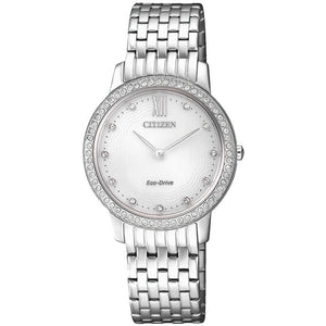Orologio Donna Acciaio Eco Drive Collezione L Bianco Citizen