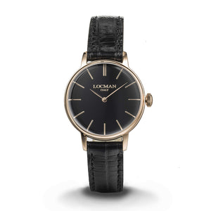 Orologio Donna Acciaio Rose 1960 Nero Locman