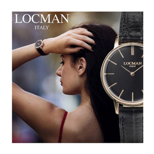 Orologio Donna Acciaio Rose 1960 Nero Locman