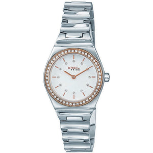 Orologio Donna Acciaio Tribe Waves con Cristalli Silver Ip Rose Breil