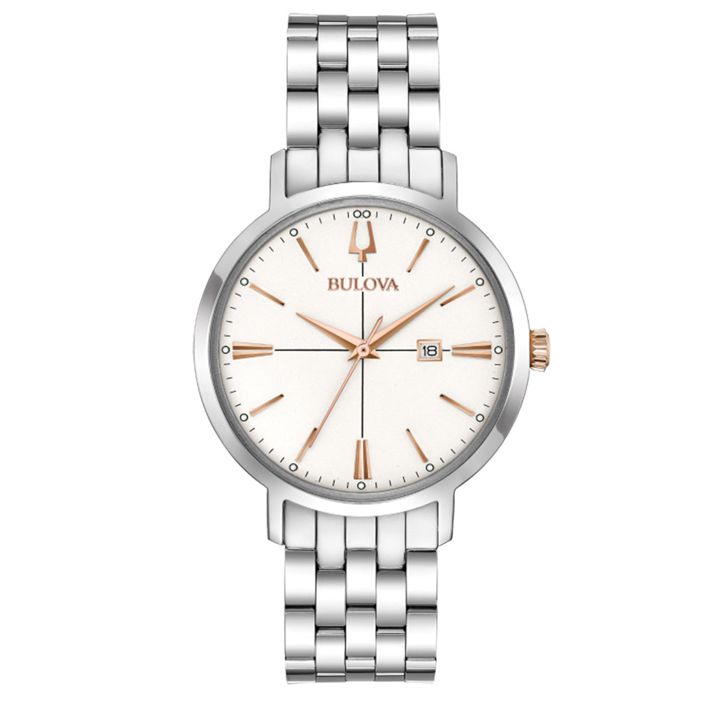 Orologio Donna Aerojet Bianco Rose Bulova