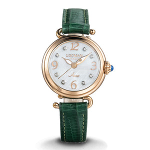 Orologio Donna Amo Verde Rose con Diamanti Locman