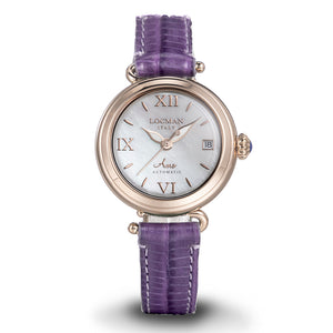 Orologio Donna Automatico Rose Amo Viola Locman