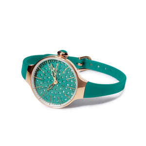 Orologio Donna Chérie Diamond Gold Verde 2483LGD-05 - Hoops  
