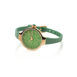 Orologio Donna Chérie Glitter Gold Verde 2483LHRG-02 - Hoops 