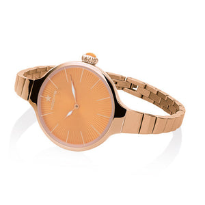 Orologio Donna Chérie Midi Rose Gold Arancione 2584LC-RG06 - Hoops     