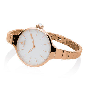 Orologio Donna Chérie Midi Rose Gold Bianco 2584LC-RG02 - Hoops    