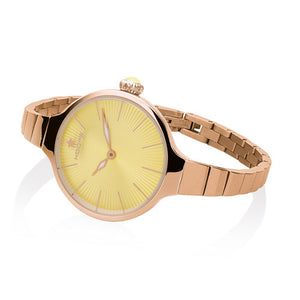 Orologio Donna Chérie Midi Rose Gold Giallo 2584LC-RG10 - Hoops    
