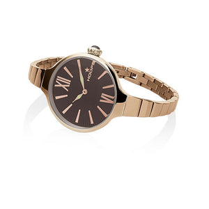 Orologio Donna Chérie Midi Rose Gold Marrone 2570LC-RG07 - Hoops    