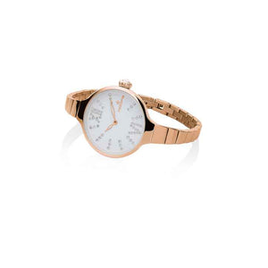 Orologio Donna Chérie Midi Stones Acciaio Rose Gold Bianco Hoops