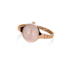 Orologio Donna Chérie Midi Stones Acciaio Rose Gold Cipria Hoops