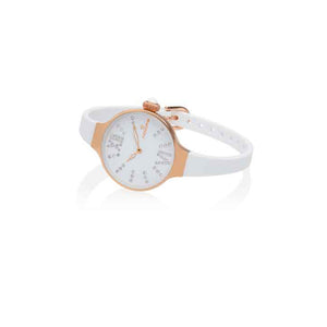 Orologio Donna Chérie Midi Stones Rose Gold Bianco Hoops