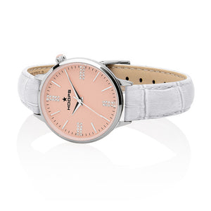 Orologio Donna Classic Chic Cipria e Bianco Hoops