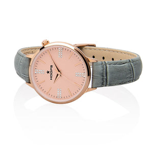 Orologio Donna Classic Chic Rose Cipria e Grigio Hoops
