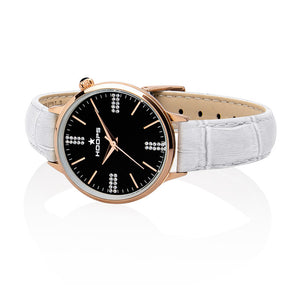 Orologio Donna Classic Chic Rose Nero e Bianco Hoops