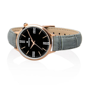 Orologio Donna Classic Chic Rose Nero e Grigio Hoops