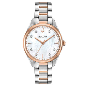 Orologio Donna Diamonds Sutton Silver Rose Bulova
