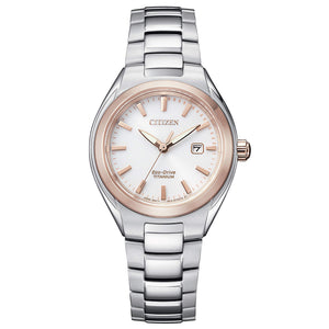 Orologio Donna Eco Drive Lady Super Titanio Rose Bianco Citizen