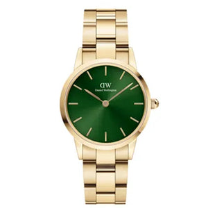 Orologio Donna Iconic Link Emerald Gold Verde Daniel Wellington
