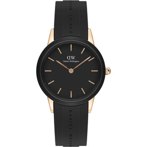 Orologio Donna Iconic Link Nero Rose Daniel Wellington