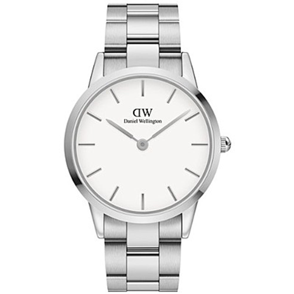 Orologio Uomo Iconic Link Silver Bianco Daniel Wellington