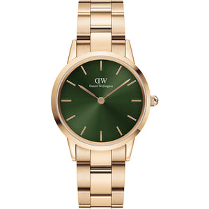 Orologio Donna Iconic Link Verde Rose Daniel Wellington