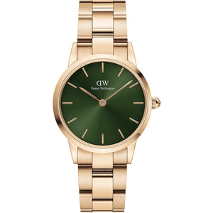 Orologio Donna Iconic Link Verde Rose Daniel Wellington