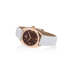 Orologio Donna Liberty Rose Gold Marrone Hoops