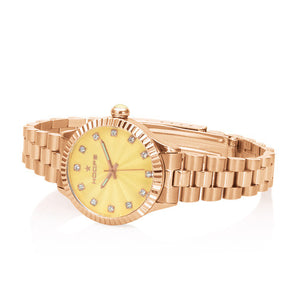 Orologio Donna Luxury Diamonds Rose Gold Lime 2569LD-RG12 - Hoops    