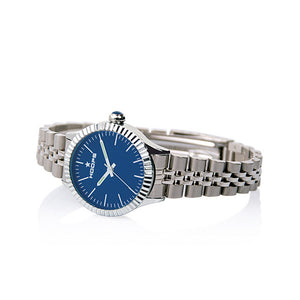 Orologio Donna Luxury Silver Blu Laccato 2560LA-12 - Hoops   