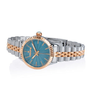Orologio Donna Luxury Silver & Gold Blu 2560LSRG-03 - Hoops