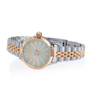Orologio Donna Luxury Silver & Gold Grigio 2560LSRG-01 - Hoops