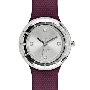 Orologio Donna Metal Bordeaux HWU0834 Hip Hop