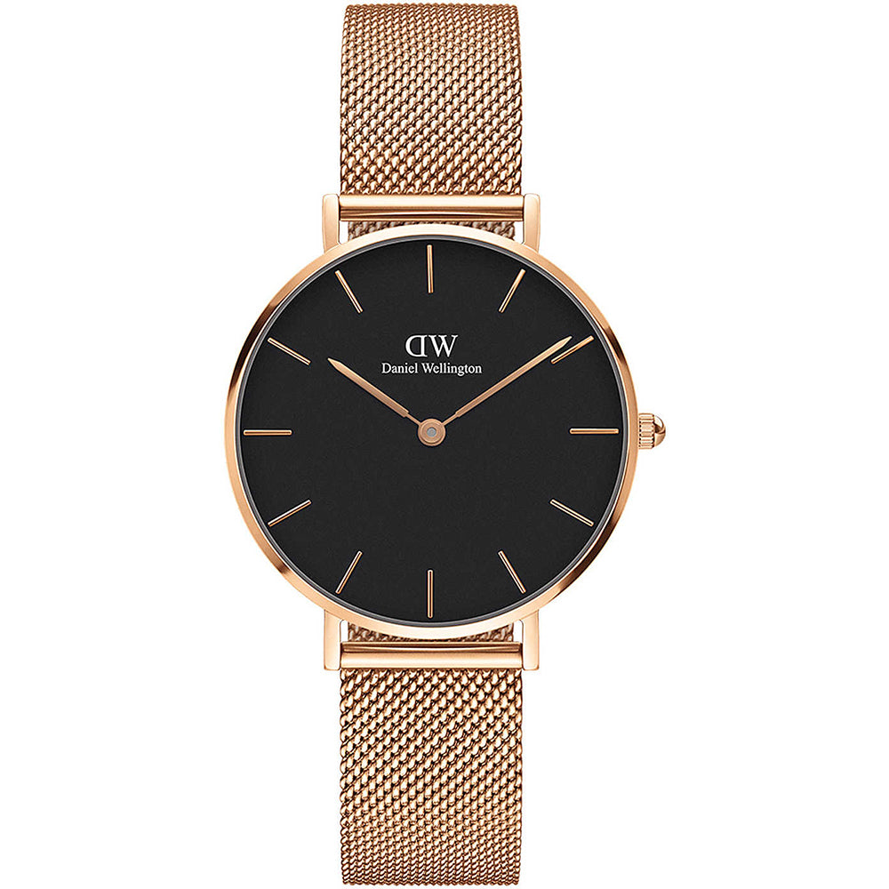 Orologio Donna Petite Melrose Rose Nero Daniel Wellington