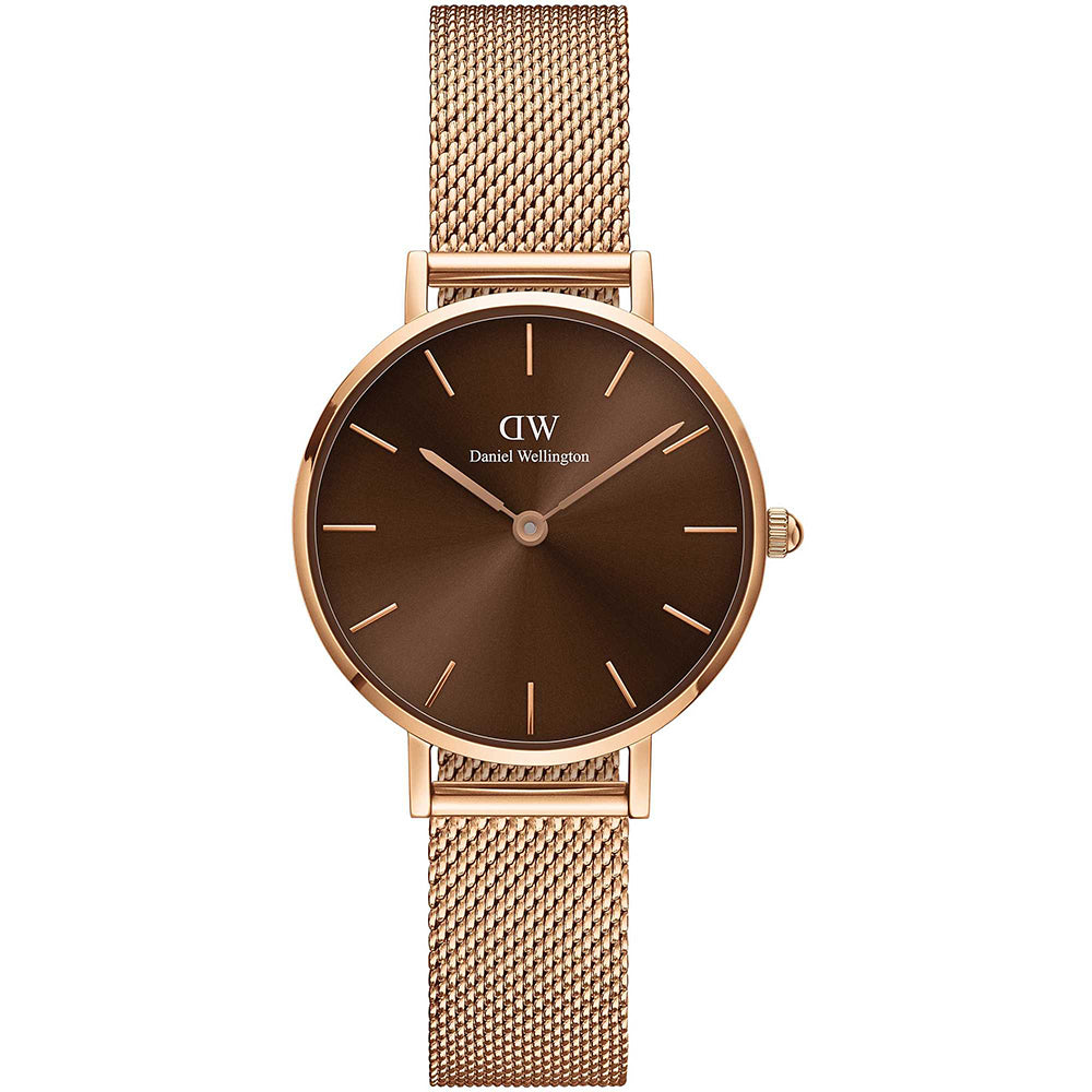 Orologio Donna Petite Unitone Amber Rose Marrone Daniel Wellington
