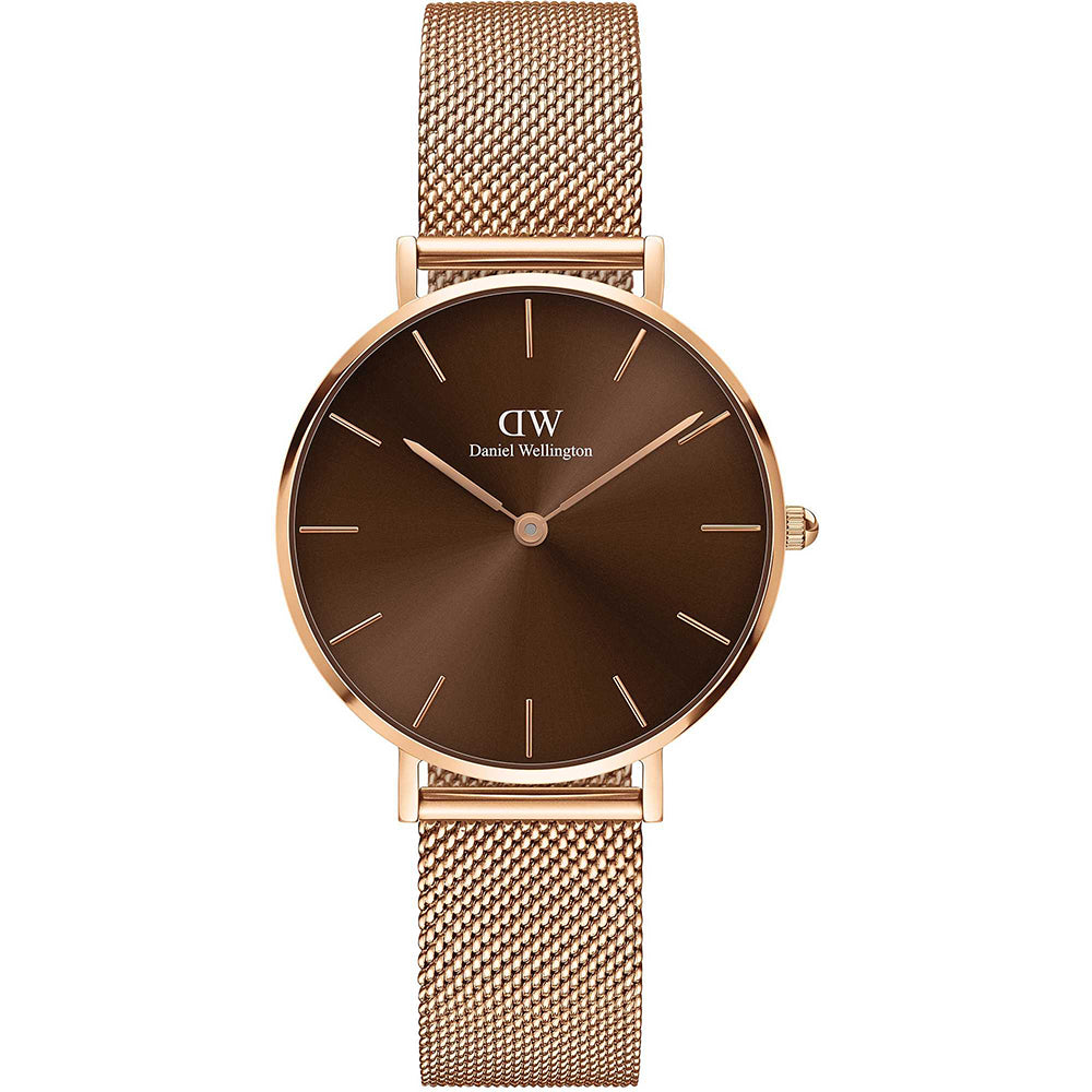 Orologio Donna Petite Unitone Amber Rose Marrone Daniel Wellington
