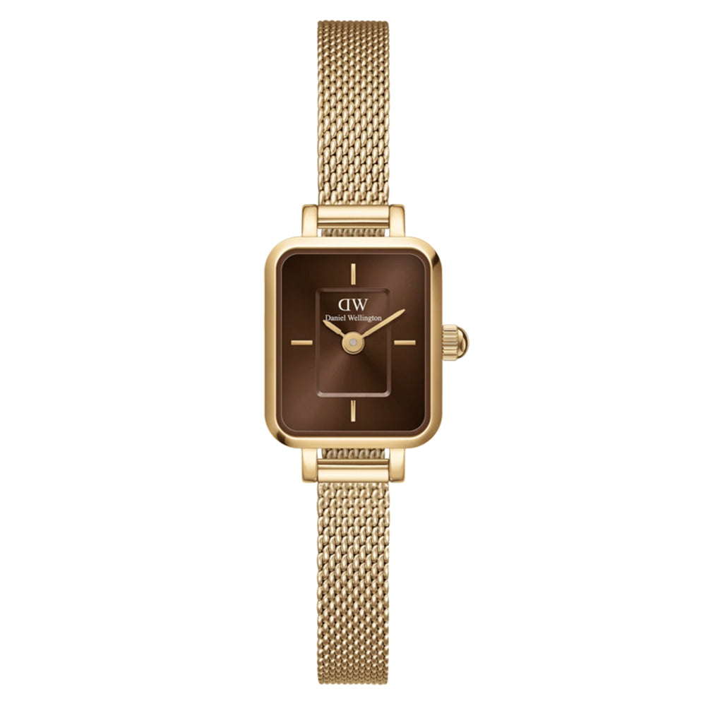 Orologio Donna Quadro Mini Evergold Marrone Daniel Wellington