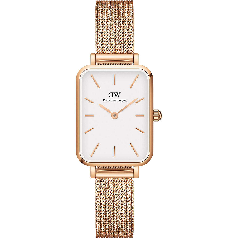 Orologio Donna Quadro Pressed Rose Bianco Daniel Wellington