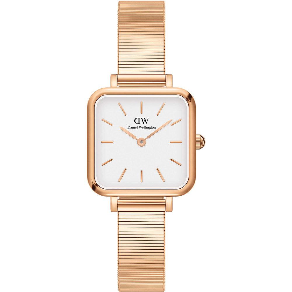 Orologio Donna Quadro Rose Bianco Daniel Wellington