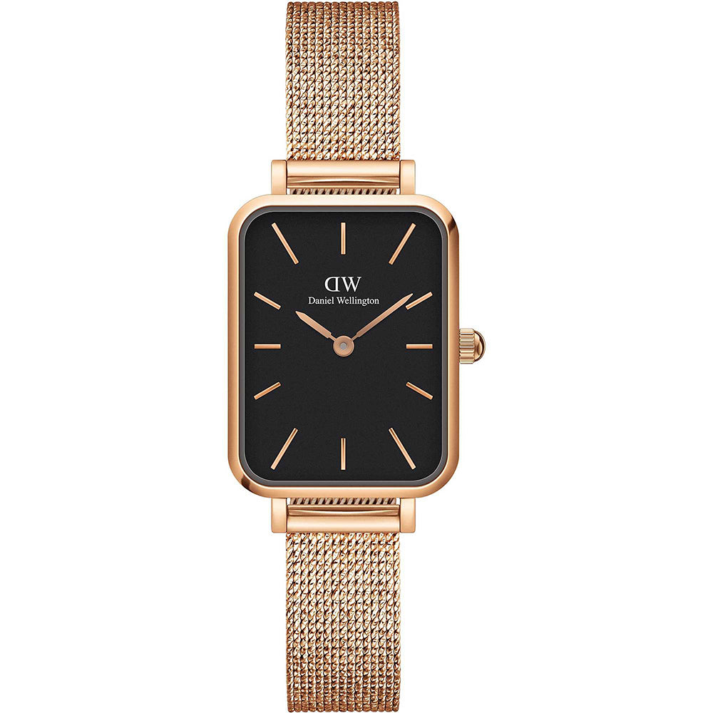 Orologio Donna Quadro Pressed Rose Nero Daniel Wellington