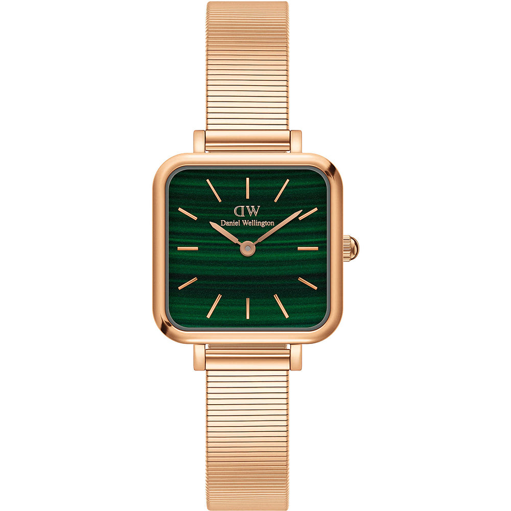 Orologio Donna Quadro Rose Verde Daniel Wellington