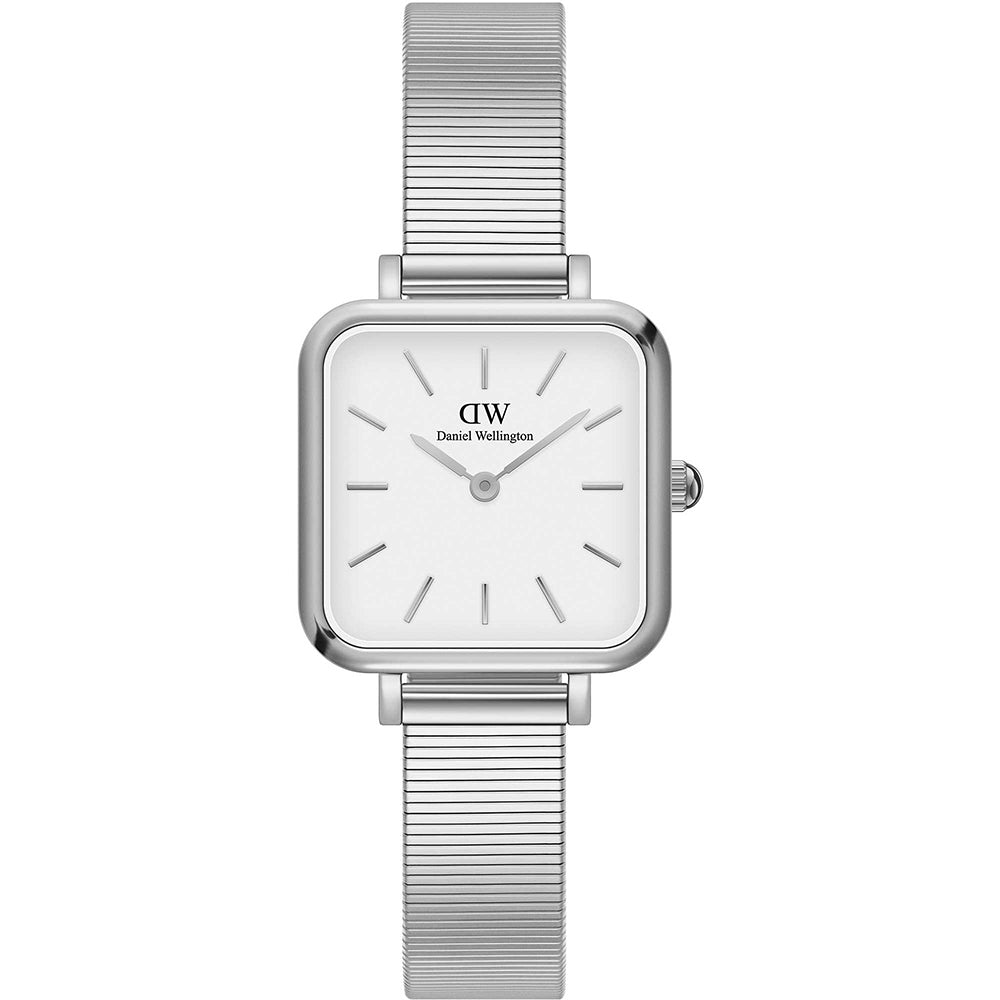 Orologio Donna Quadro Silver Bianco Daniel Wellington