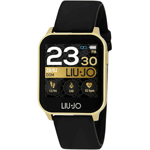 Orologio Donna Smartwatch Gold Cinturino Nero Liu Jo Energy - SWLJ018