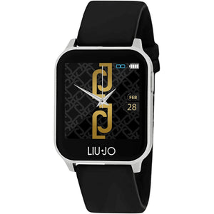 Orologio Donna Smartwatch Silver Cinturino Nero Liu Jo Energy - SWLJ013