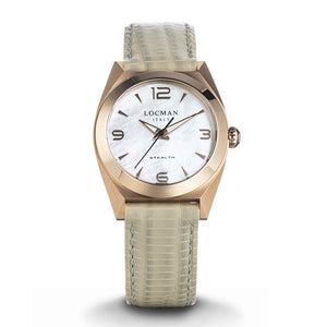 Orologio Donna Stealth Acciaio Rose Bianco Locman