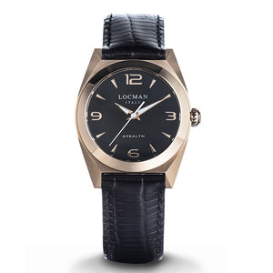 Orologio Donna Stealth Acciaio Rose Nero Locman