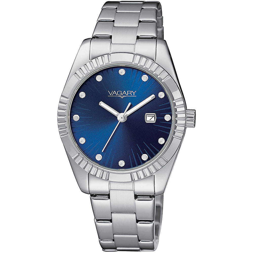 Orologio Donna Timeless Lady Blu con Cristalli Vagary