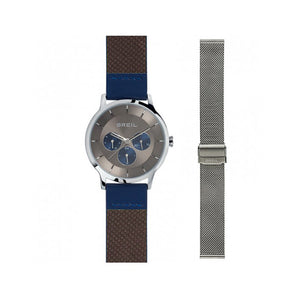 Orologio Multifunzione Uomo Blu con Doppio Cinturino Twenty 20 Breil 