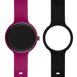 Orologio Smartwatch Unisex Hip Hop Smart HERO.NEXT HWU1196 Doppio Cinturino Fucsia e Nero